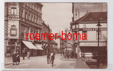82234 Foto Ak Crefeld am Rhein Hochstraße mit Geschäft Jos. Vieth u.a. 1928