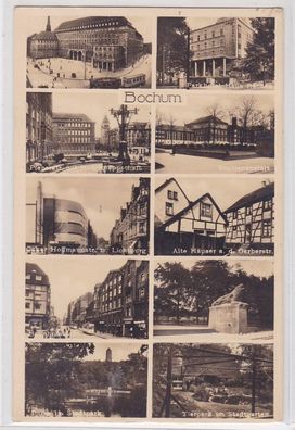 89679 Mehrbild AK Bochum - Rathaus, Parkhotel, Bahnhofstraße & Tierpark 1935