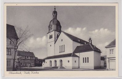90693 Ak Rheinbach katholische Kirche um 1950