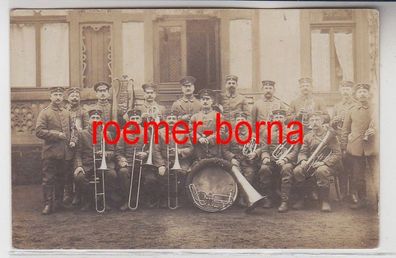 81549 Feldpost Ak Merzig Saar Militär Orchester 1916