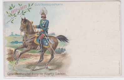 27315 Ak Jubiläumspostkarte Generalfeldmarschall Kronprinz Albert von Sachsen