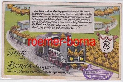 53895 Feldpost Ak Gruß aus Borna Zwiebelzug 1940