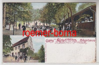 57333 Mehrbild Ak Gruß vom Streitwald bei Frohburg Jägerhaus 1908