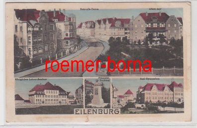 79149 Mehrbild Ak Eilenburg Samuelis-Damm, Alters Asyl, Gymnasium usw. 1920