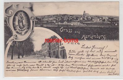 80902 Mehrbild Ak Gruß aus Marienberg 1903