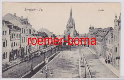 81806 Ak Burgstädt i. Sa. Markt 1909