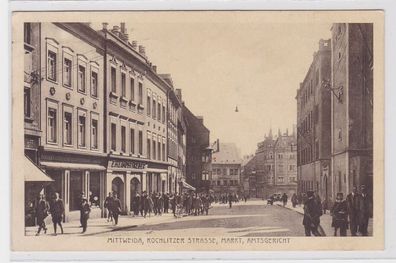 83740 Ak Mittweida Rochlitzer Strasse, Markt, Amtsgericht 1928