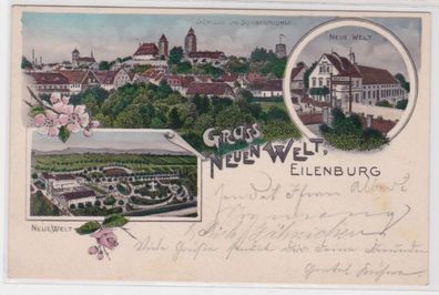 86415 Mehrbild Ak Gruß aus der Neuen Welt Eilenburg 1903