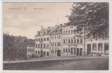 90518 Ak Auerbach im Vogtland Marktplatz 1910