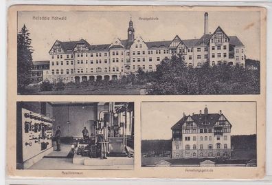 90959 AK Heilstätte Hohwald - Hauptgebäude, Maschinenraum, Verwaltungsgebäude