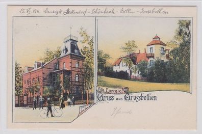 93849 Mehrbild Ak Gruß aus Großbothen Villa Seemann und Villa Energie um 1910