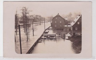 94194 Foto AK Winter Hochwasserkatastrophe in Burkhardtsdorf Februar 1935