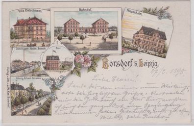 98030 Kleeblatt Ak Lithographie Gruß aus der Vogtländischen Schweiz 1903