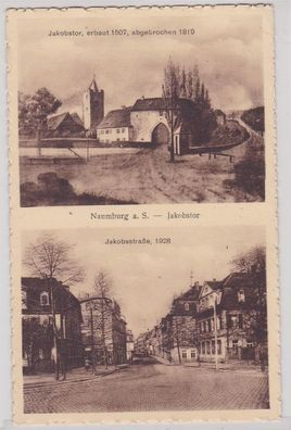 89946 Mehrbild Ak Naumburg a.S. Jakobstor 1819 und 1928