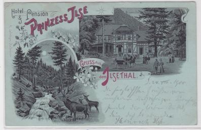 92237 Mehrbild Ak Gruß aus dem Ilsethal Hotel Prinzess Ilse 1900