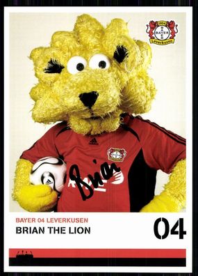 Brian the Lion Bayer Leverkusen 2006-07 Original Signiert + A 82481
