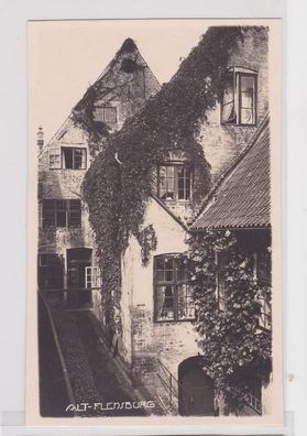 82034 Foto Ak Alt-Flensburg alte Häuser 1923