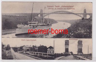 85327 Mehrbild Ak Grünenthal Hochbrücke, Ebel´s Gastwirtschaft, Brückenkopf 1915