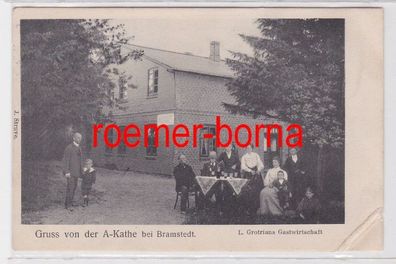 85660 Ak Gruss von der A-Kathe bei Bramstedt L. Grotrians Gastwirtschaft 1915