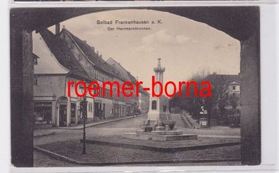 16722 Ak Solbad Frankenhausen a.K. Der Herrmannbrunnen 1917