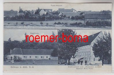 57310 Mehrbild Ak Göhren bei Altenburg Etablissement zum deutschen Jordan 1910