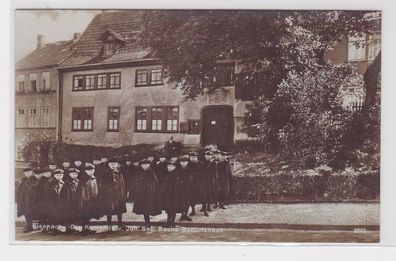 65888 Ak Eisenach die Kurrende vor Johann Sebastian Bach Geburtshaus um 1910