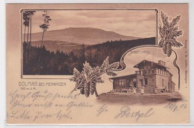 67604 AK Dolmar bei Meiningen - Schutzhaus, Panorama 1906