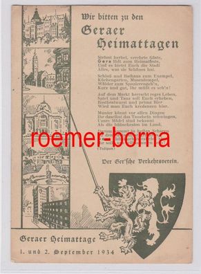 81589 Ak Geraer Heimattage 1. und 2. September 1934