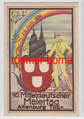 81932 Künstler Ak 10. Mitteldeutscher Malertag Altenburg Thür. 1.-3. Juni 1929
