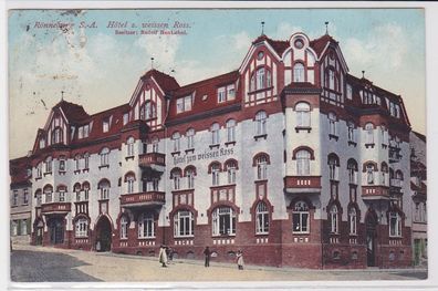 84292 Ak Ronneburg S.-A. Hotel zum weissen Ross um 1920