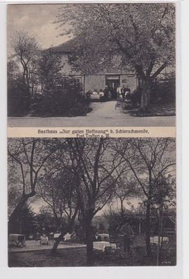92686 Mehrbild Ak Gasthaus 'Zur guten Hoffnung' bei Schierswende um 1920