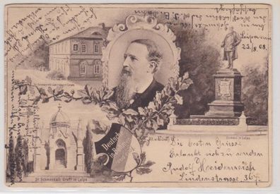 49637 Mehrbild Ak Dr. Schmeykals Gruft in Leipa, Denkmal usw. 1908