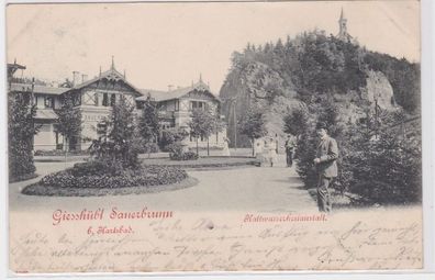 86094 AK Giesshübl Sauerbrunn bei Karlsbad - Kaltwasserheilanstalt 1901