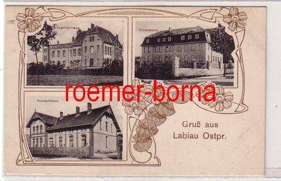 31743 Feldpost Mehrbild Ak Gruß aus Labiau Ostpreussen 1915