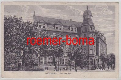 80738 Feldpost Ak Insterburg Tschernjachowsk Gasthaus Dessauer Hof 1918