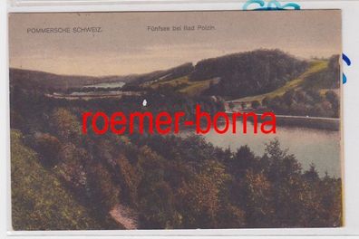 85060 Ak Pommersche Schweiz Fünfsee bei bad Polzin Polczyn-Zdrój 1918