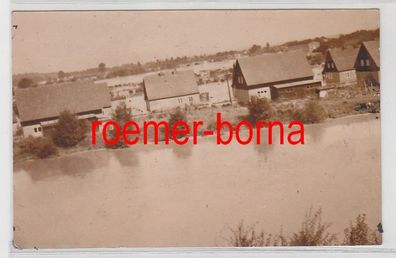 42991 Foto Ak Neisse Nysa Häuser am Fluß um 1910