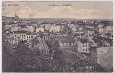 38117 Ak Graudenz Ausblick vom Schlossberg 1915