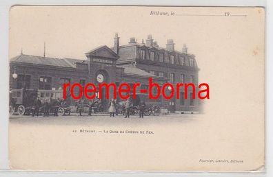 03013 Ak Béthune Frankreich la Gare du Chemin de Fer um 1900