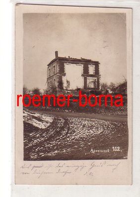 16961 Foto Feldpost Ak Apremont Frankreich Häuserruine 1916