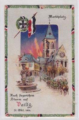94356 AK Nach Siegreichem Sturm auf Vailly - Marktplatz 31. Oktober 1914