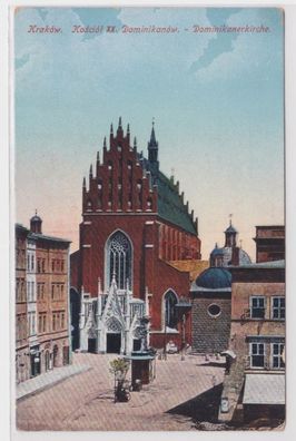 94660 AK Kraków (Krakau) Dominikanerkirche um 1920