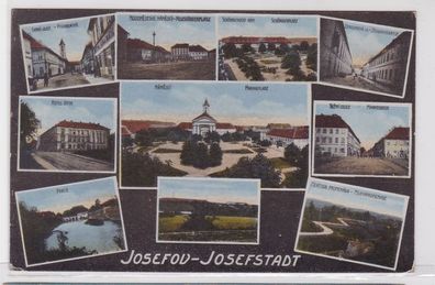 91992 AK Josefov (Josefstadt) - Paradeplatz Zeughausgasse Promenade & Hotel 1918