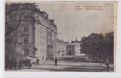 92439 Feldpost Ak Lwów Lemberg Statthaltereigebäude um 1916
