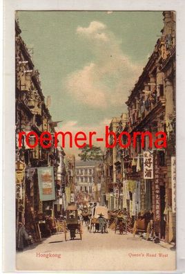 43949 Ak Hongkong Queen´s Road West um 1900