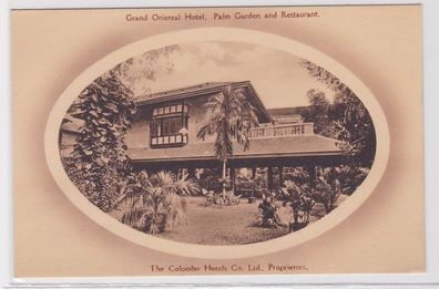 71662 Ak Colombo Ceylon Grand Oriental Hotel Palm Garden and Restaurant 1914