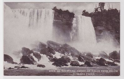 56011 Ak Rock of ages and american falls from below Niagara Falls 1914