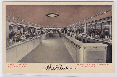 80913 Ak New York Mendel Chocolates Soda Water Grand Central Terminal 1914