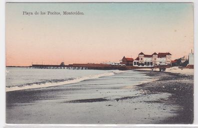 04028 Ak Montevideo Playa de los Pocitos 1915