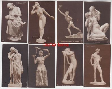 13644/8 Erotik Ak Kunst und Skulpturen um 1910